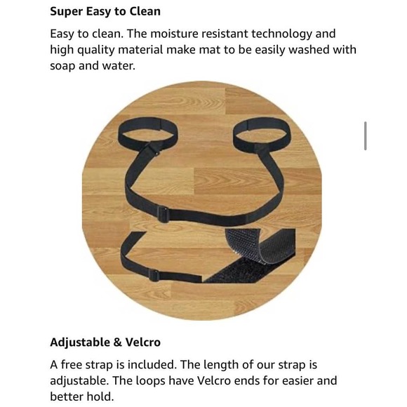 BalanceFrom Fitness GoCloud 1" Extra Exercise Yoga Mat w/Carrying Strap, Green - Picture 6 of 8